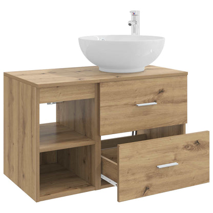 Bathroom Furniture Set 2 pcs Artisan Oak Engineered Wood