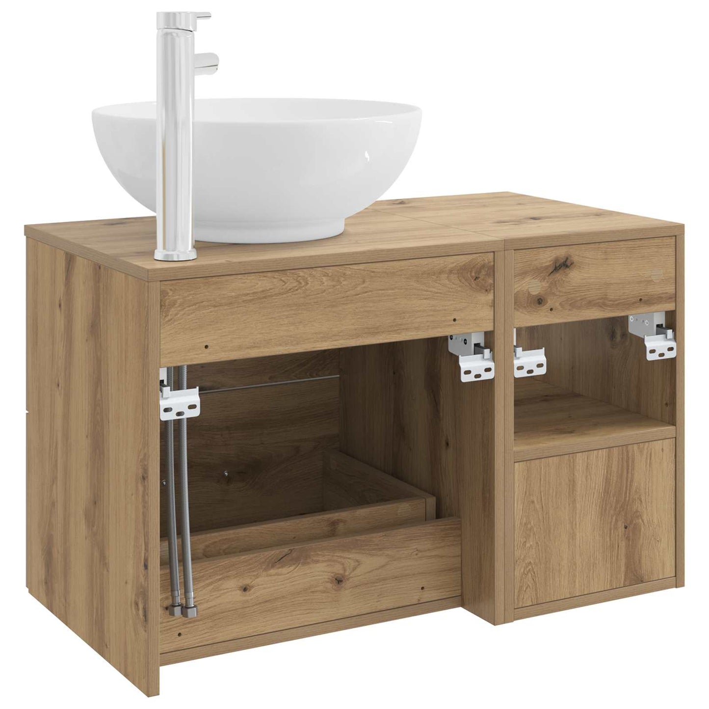 Bathroom Furniture Set 2 pcs Artisan Oak Engineered Wood
