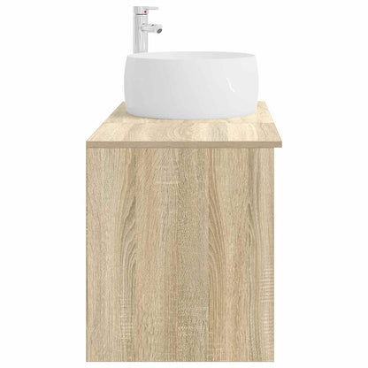 Bathroom Furniture Set 2 pcs Sonoma Oak Engineered Wood