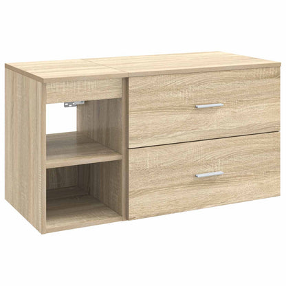 Bathroom Furniture Set 2 pcs Sonoma Oak Engineered Wood