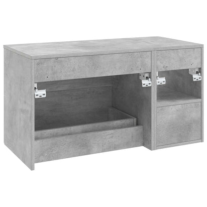 Bathroom Furniture Set 2 pcs Concrete Grey Engineered Wood