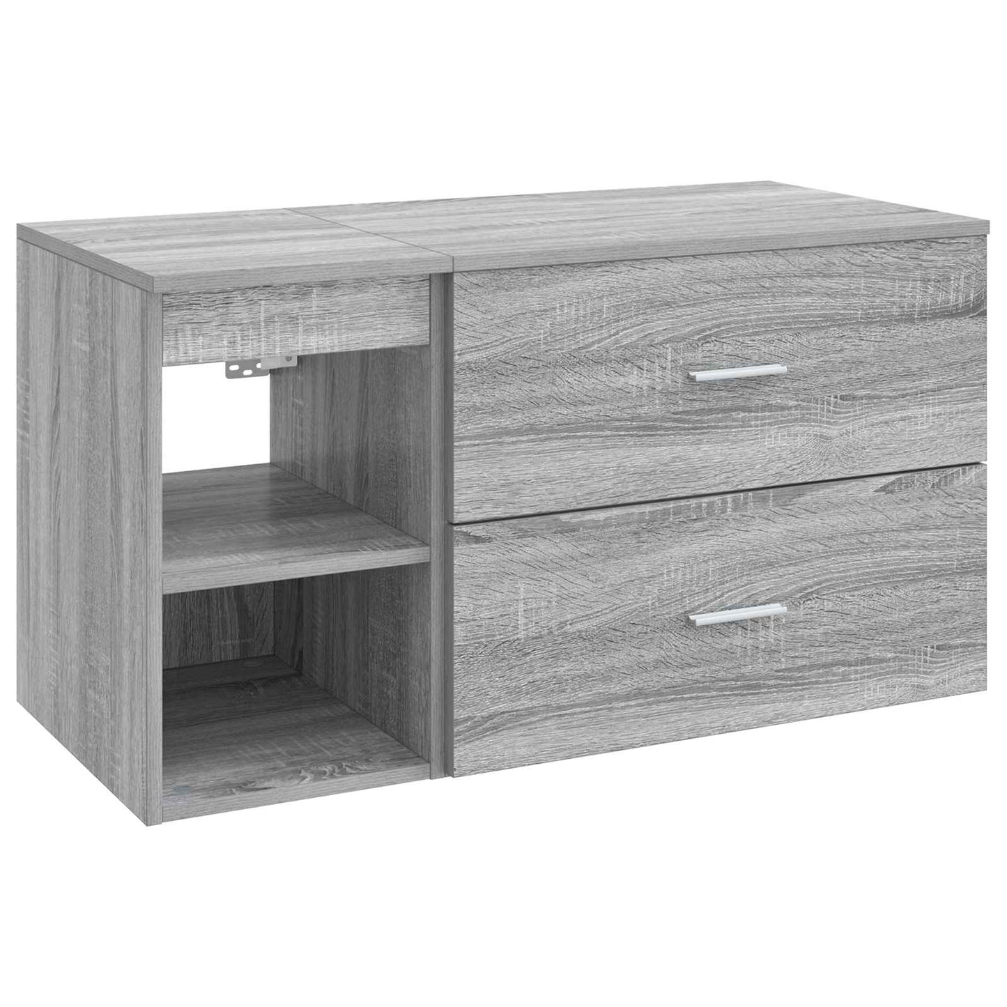 Bathroom Furniture Set 2 pcs Grey Sonoma Engineered Wood