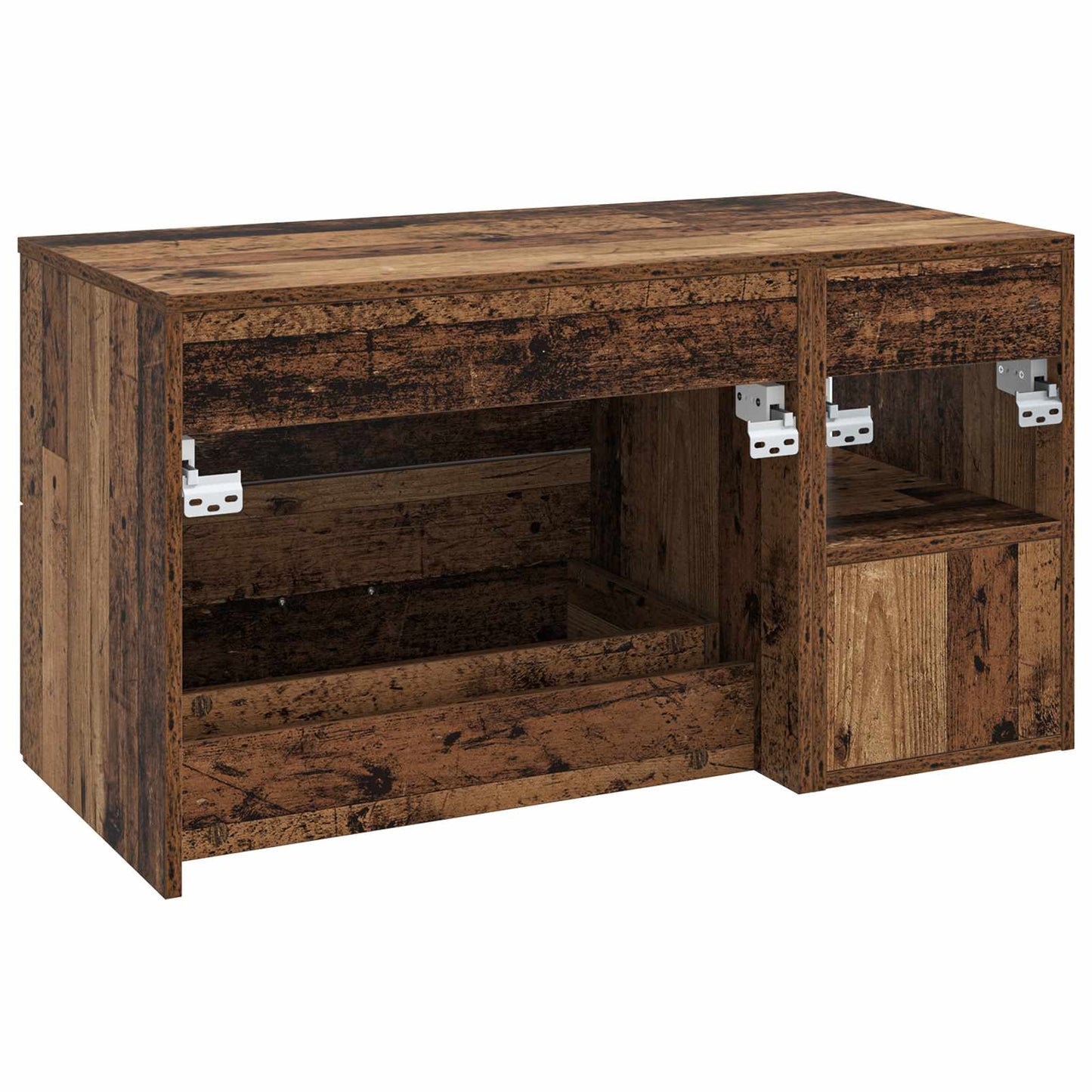 Bathroom Furniture Set 2 pcs Old Wood Engineered Wood