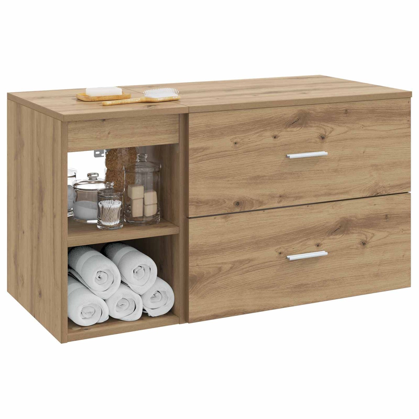 Bathroom Furniture Set 2 pcs Artisan Oak Engineered Wood