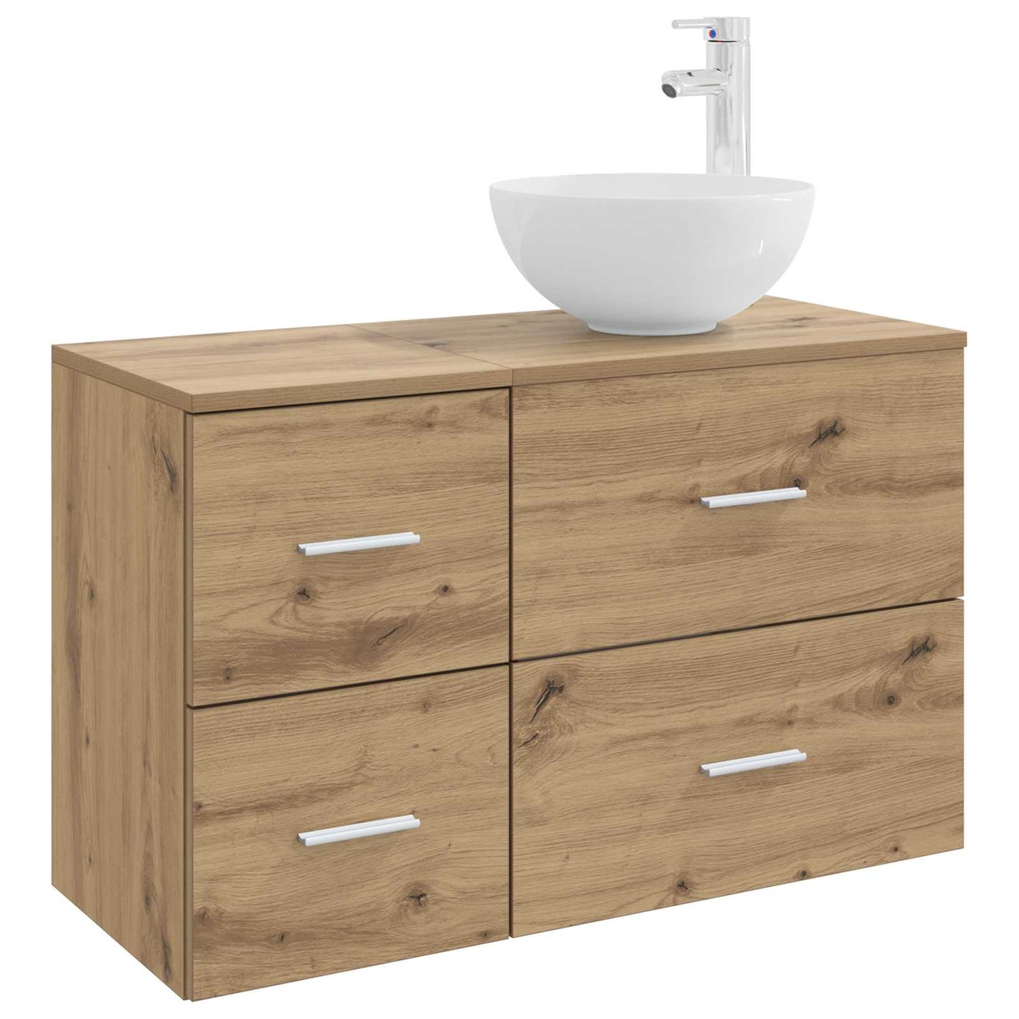 Bathroom Furniture Set 2 pcs Artisan Oak Engineered Wood
