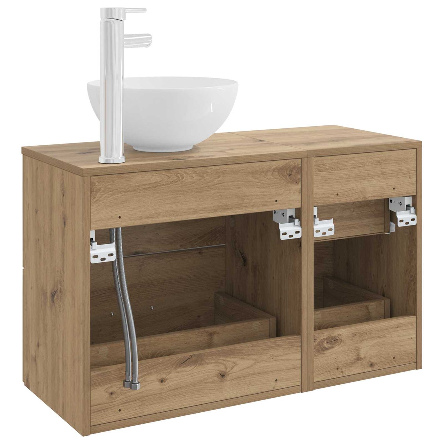 Bathroom Furniture Set 2 pcs Artisan Oak Engineered Wood