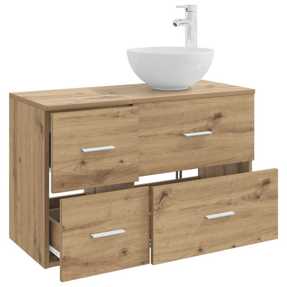 Bathroom Furniture Set 2 pcs Artisan Oak Engineered Wood