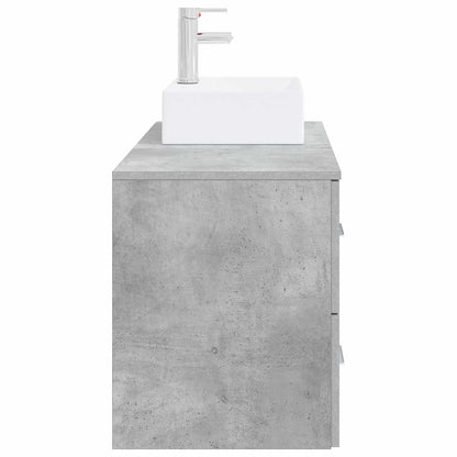 Bathroom Furniture Set 2 pcs Concrete Grey Engineered Wood