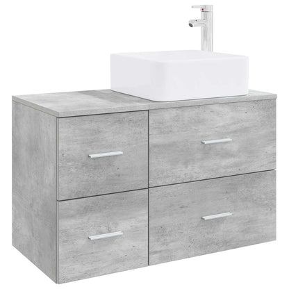 Bathroom Furniture Set 2 pcs Concrete Grey Engineered Wood