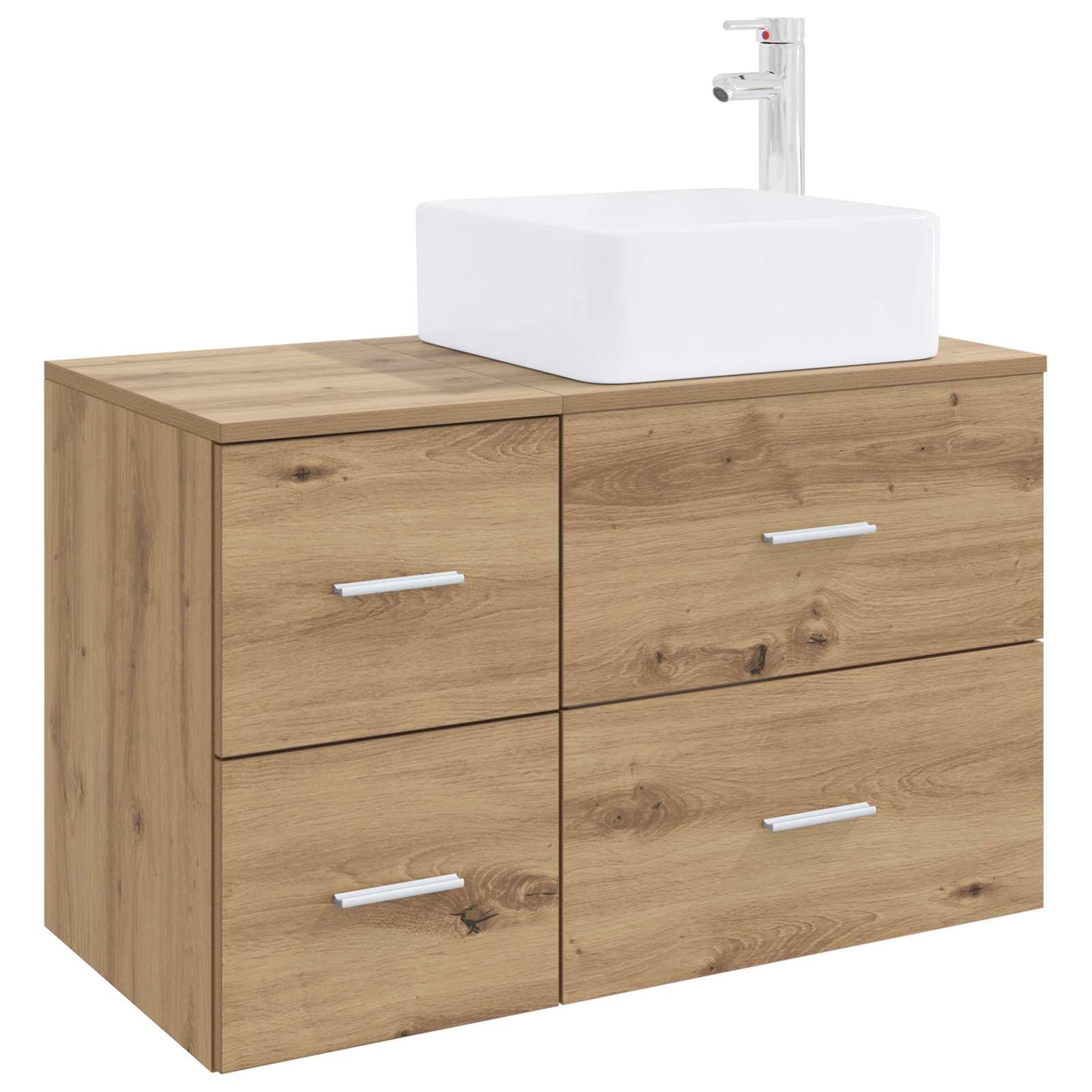 Bathroom Furniture Set 2 pcs Artisan Oak Engineered Wood