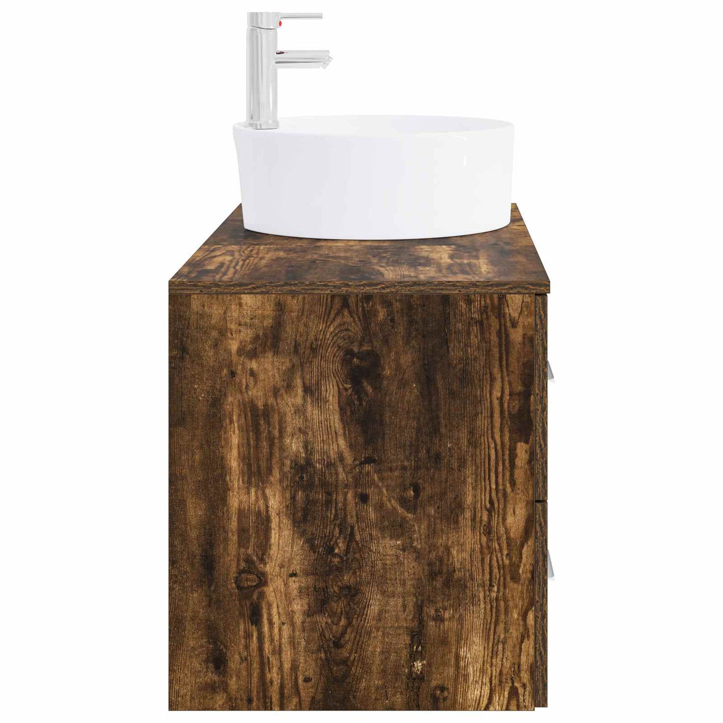 Bathroom Furniture Set 2 pcs Smoked Oak Engineered Wood