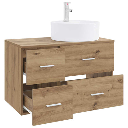 Bathroom Furniture Set 2 pcs Artisan Oak Engineered Wood
