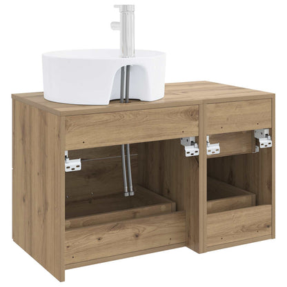 Bathroom Furniture Set 2 pcs Artisan Oak Engineered Wood