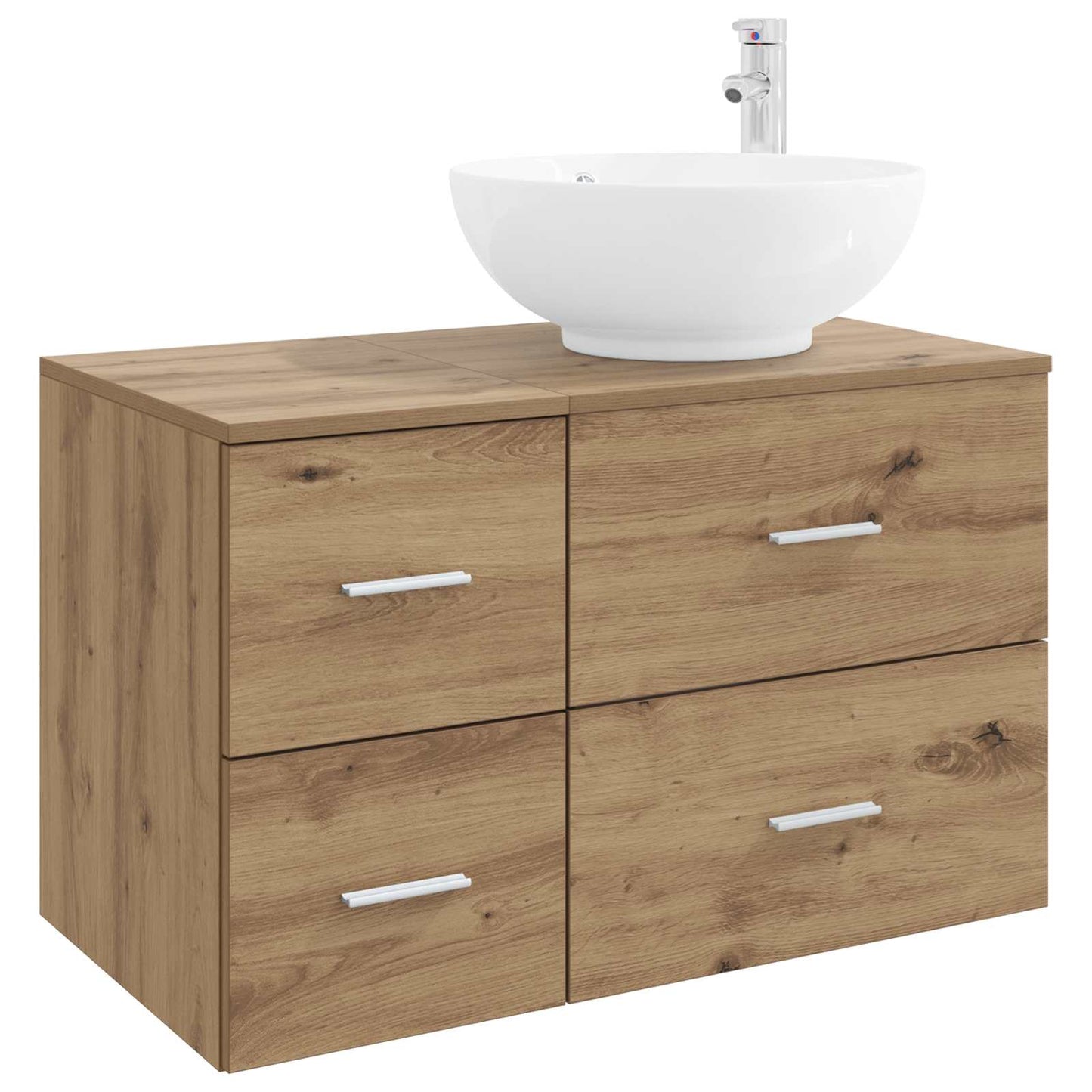 Bathroom Furniture Set 2 pcs Artisan Oak Engineered Wood