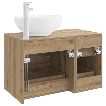 Bathroom Furniture Set 2 pcs Artisan Oak Engineered Wood