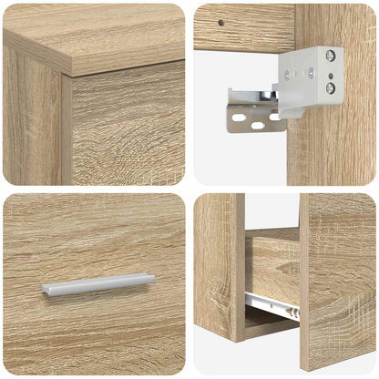 Bathroom Furniture Set 2 pcs Sonoma Oak Engineered Wood