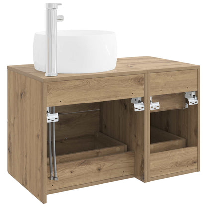 Bathroom Furniture Set 2 pcs Artisan Oak Engineered Wood