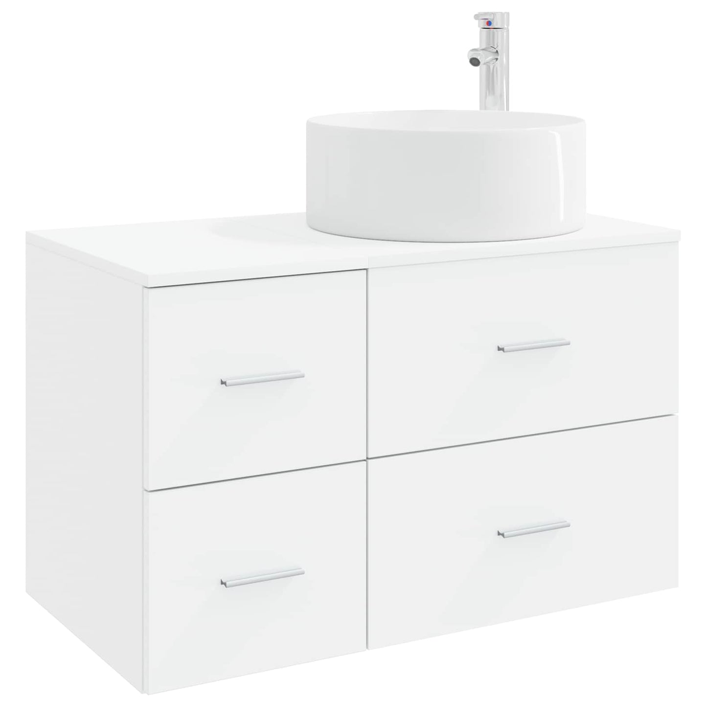 Bathroom Furniture Set 2 pcs White Engineered Wood