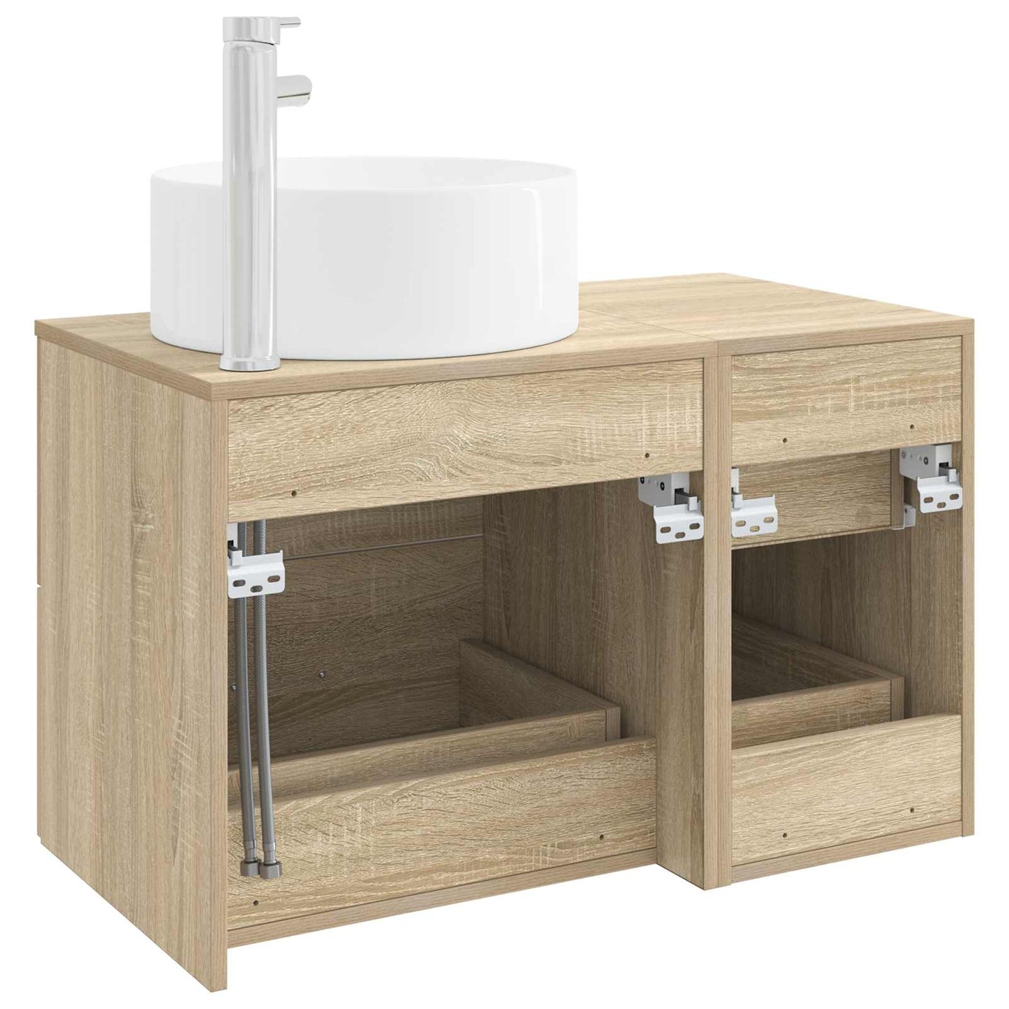 Bathroom Furniture Set 2 pcs Sonoma Oak Engineered Wood