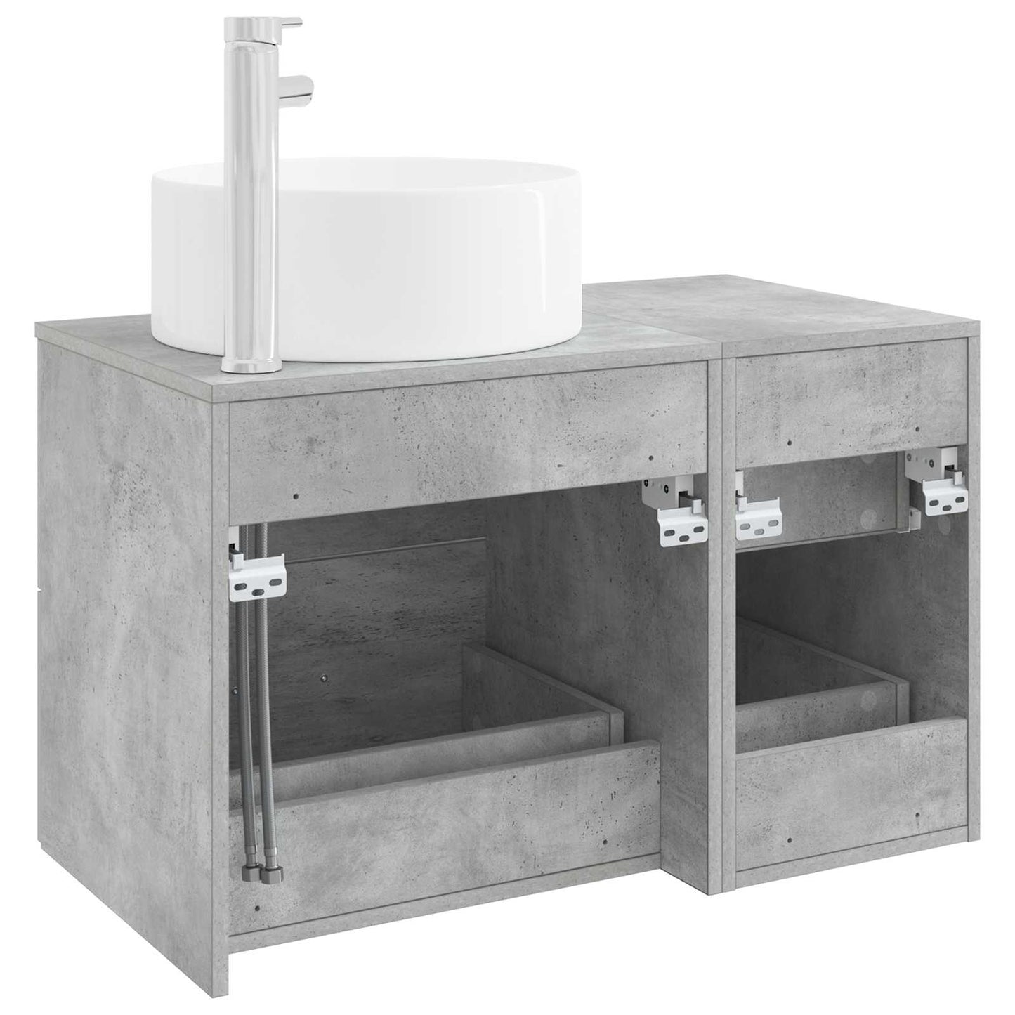 Bathroom Furniture Set 2 pcs Concrete Grey Engineered Wood