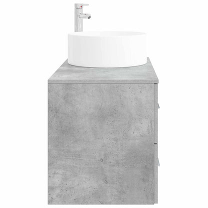 Bathroom Furniture Set 2 pcs Concrete Grey Engineered Wood