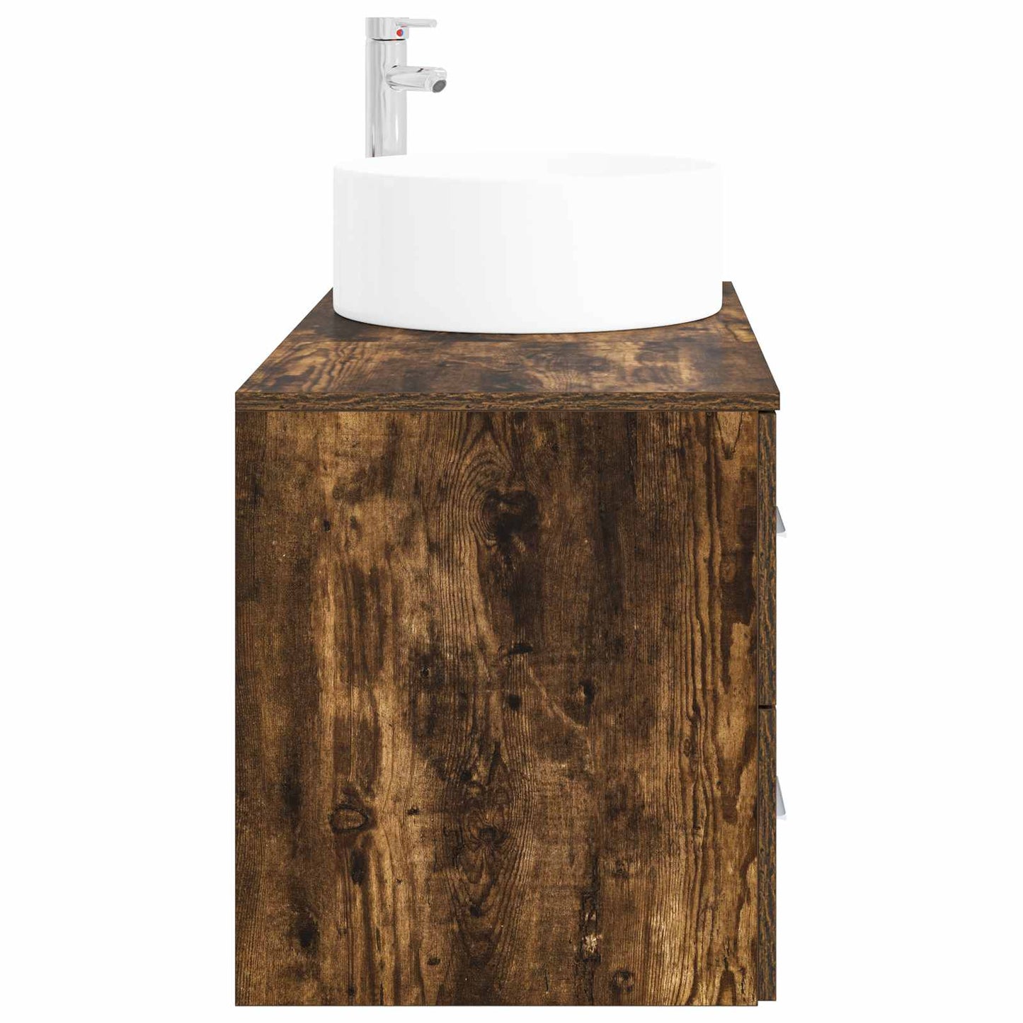 Bathroom Furniture Set 2 pcs Smoked Oak Engineered Wood