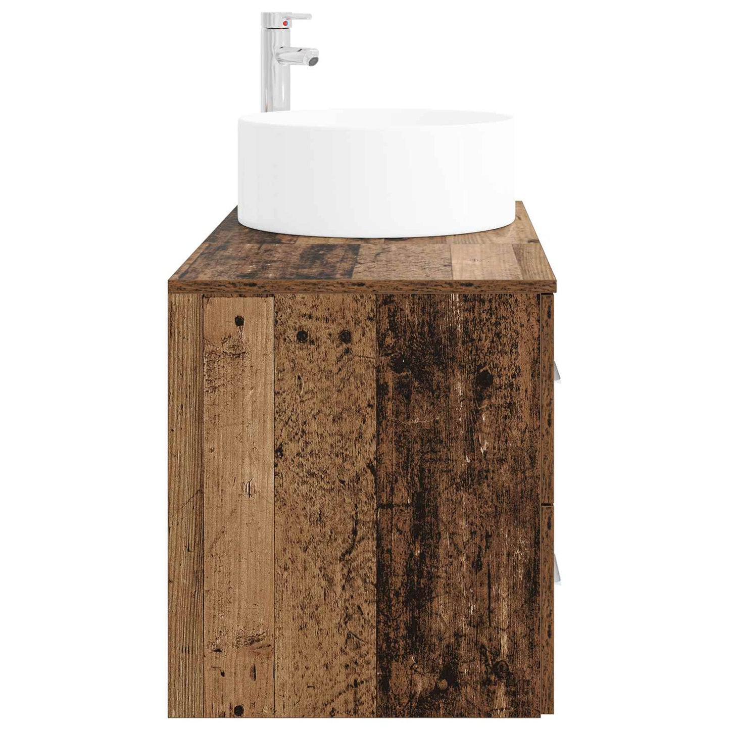 Bathroom Furniture Set 2 pcs Old Wood Engineered Wood