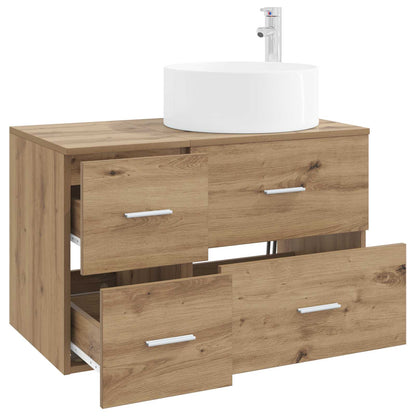 Bathroom Furniture Set 2 pcs Artisan Oak Engineered Wood