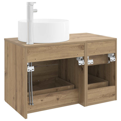Bathroom Furniture Set 2 pcs Artisan Oak Engineered Wood