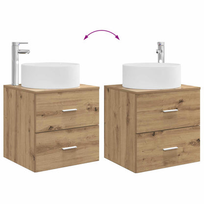 Bathroom Furniture Set 2 pcs Artisan Oak Engineered Wood