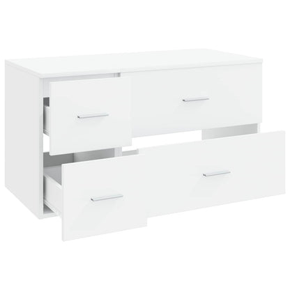 Bathroom Furniture Set 2 pcs White Engineered Wood
