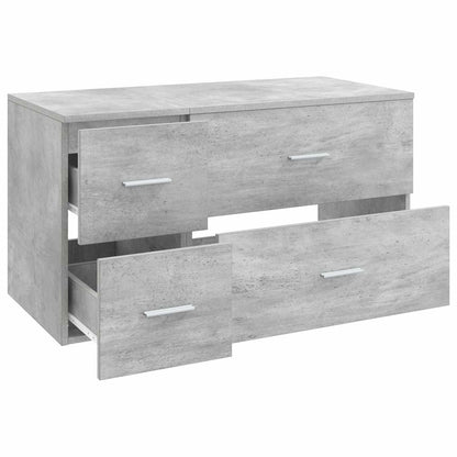 Bathroom Furniture Set 2 pcs Concrete Grey Engineered Wood