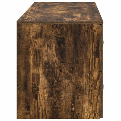 Bathroom Furniture Set 2 pcs Smoked Oak Engineered Wood