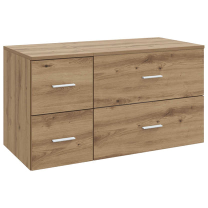 Bathroom Furniture Set 2 pcs Artisan Oak Engineered Wood