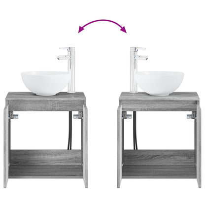 Bathroom Furniture Set 2 pcs Grey Sonoma Engineered Wood