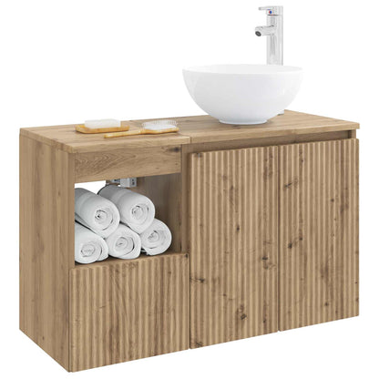 Bathroom Furniture Set 2 pcs Artisan Oak Engineered Wood