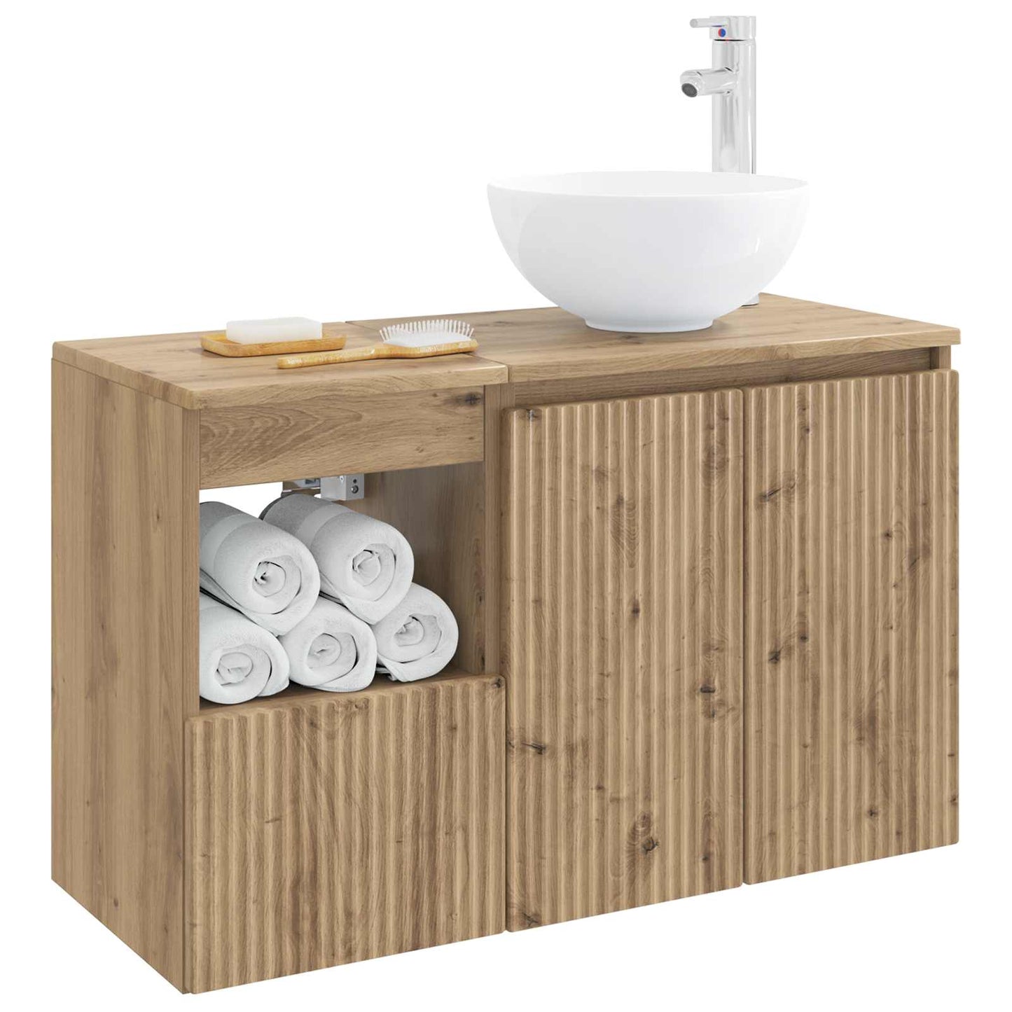 Bathroom Furniture Set 2 pcs Artisan Oak Engineered Wood