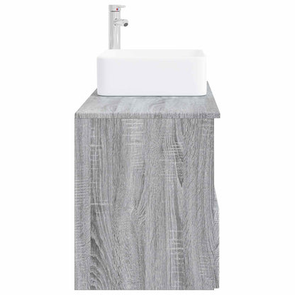 Bathroom Furniture Set 2 pcs Grey Sonoma Engineered Wood