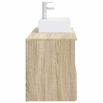 Bathroom Furniture Set 2 pcs Sonoma Oak Engineered Wood