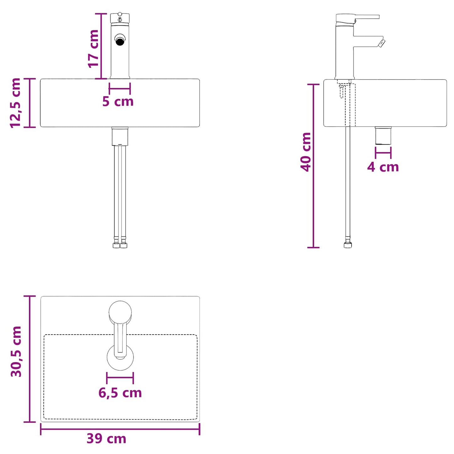 Bathroom Furniture Set 2 pcs Old Wood Engineered Wood