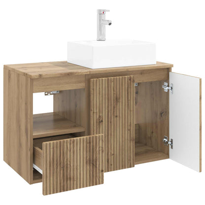 Bathroom Furniture Set 2 pcs Artisan Oak Engineered Wood