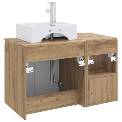 Bathroom Furniture Set 2 pcs Artisan Oak Engineered Wood