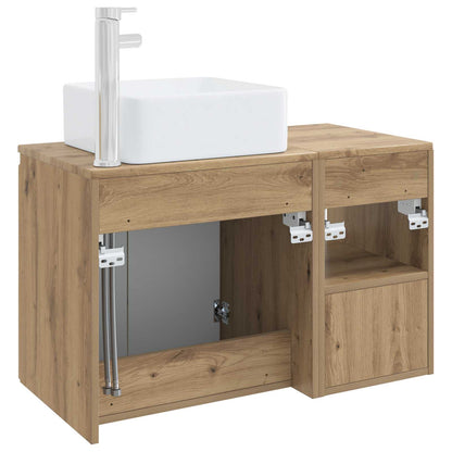 Bathroom Furniture Set 2 pcs Artisan Oak Engineered Wood