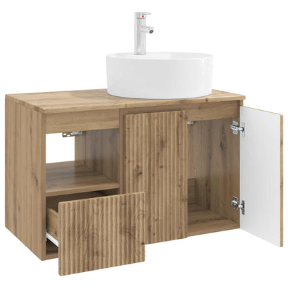 Bathroom Furniture Set 2 pcs Artisan Oak Engineered Wood