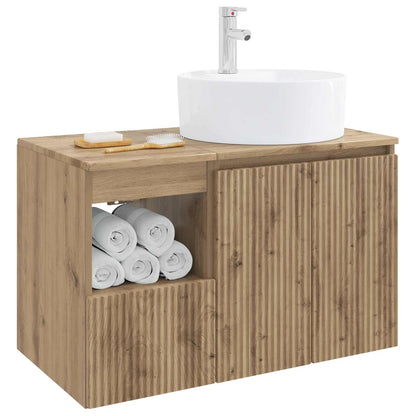 Bathroom Furniture Set 2 pcs Artisan Oak Engineered Wood