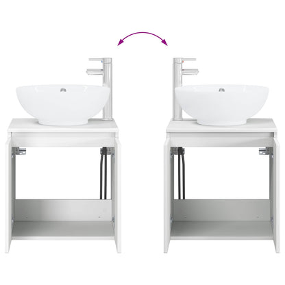 Bathroom Furniture Set 2 pcs White Engineered Wood
