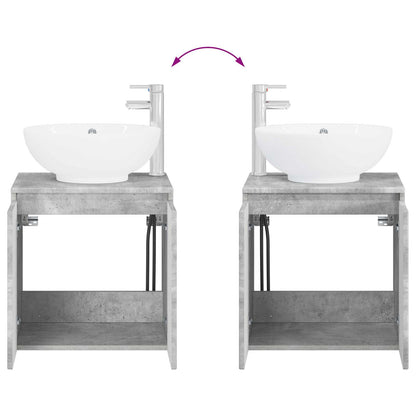 Bathroom Furniture Set 2 pcs Concrete Grey Engineered Wood