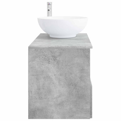 Bathroom Furniture Set 2 pcs Concrete Grey Engineered Wood