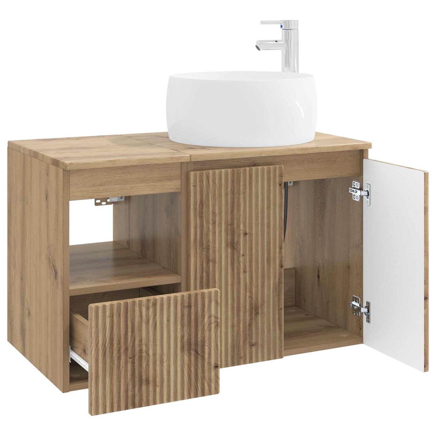 Bathroom Furniture Set 2 pcs Artisan Oak Engineered Wood