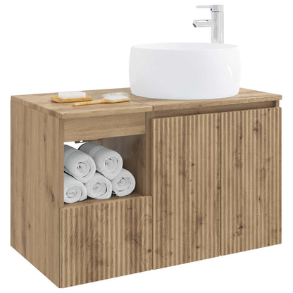 Bathroom Furniture Set 2 pcs Artisan Oak Engineered Wood